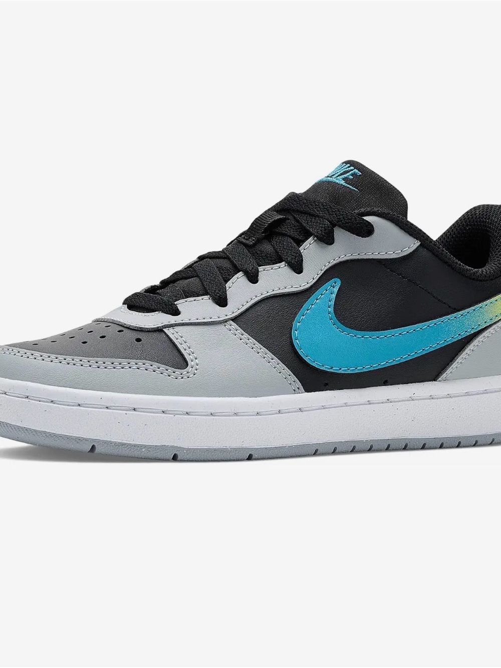 Nike Kids Low-Top Sneakers - Black/Gray/Teal Blue